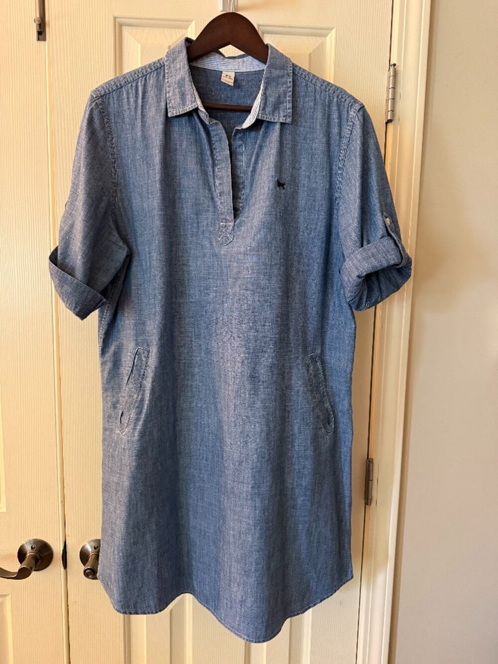Black Dog Chambray Dress